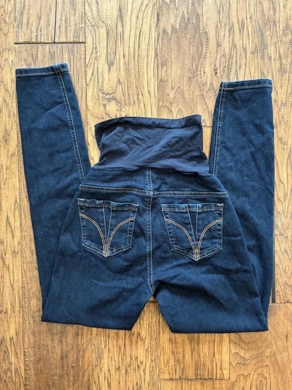 Indigo Blue Dark Blue High-Rise Maternity Jeans